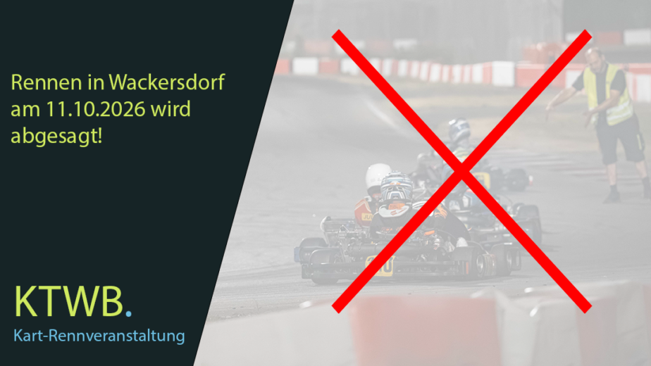 Absage Wackersdorf Finallauf